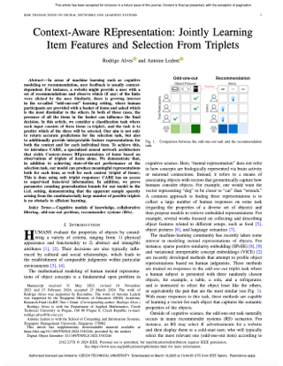 Cover - Context aware recommendation