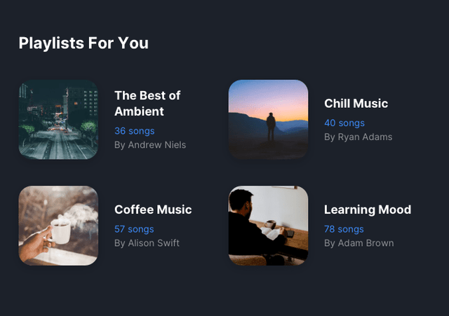 Playlists Made For You
