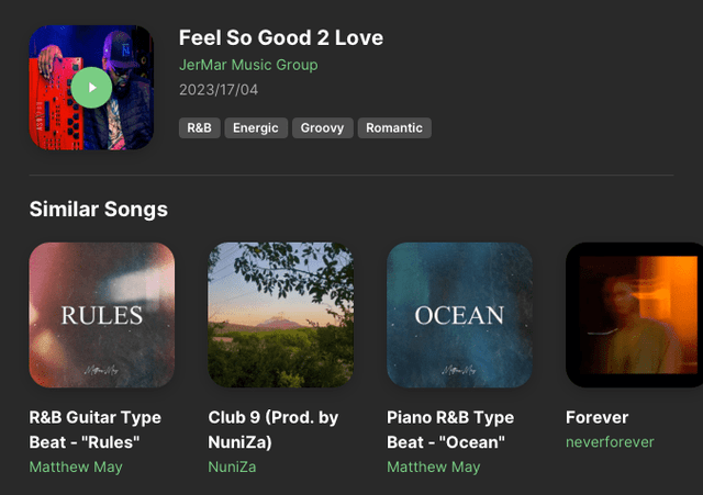 Similar Songs/Artists